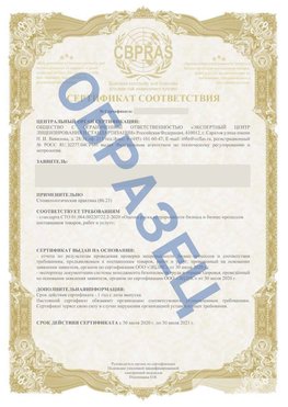 Образец Сертификат СТО 01.064.00220722.2-2020 Сертолово Сертификат СТО 01.064.00220722.2-2020 
